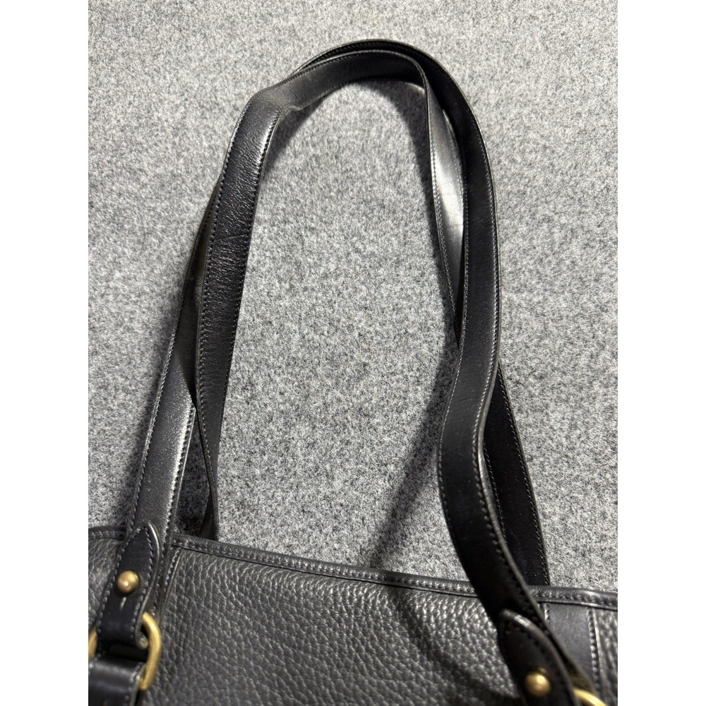 Dooney Bourke All Weather Leather Small Tote Pebbled Leather Black Handbag - Picture 5 of 16